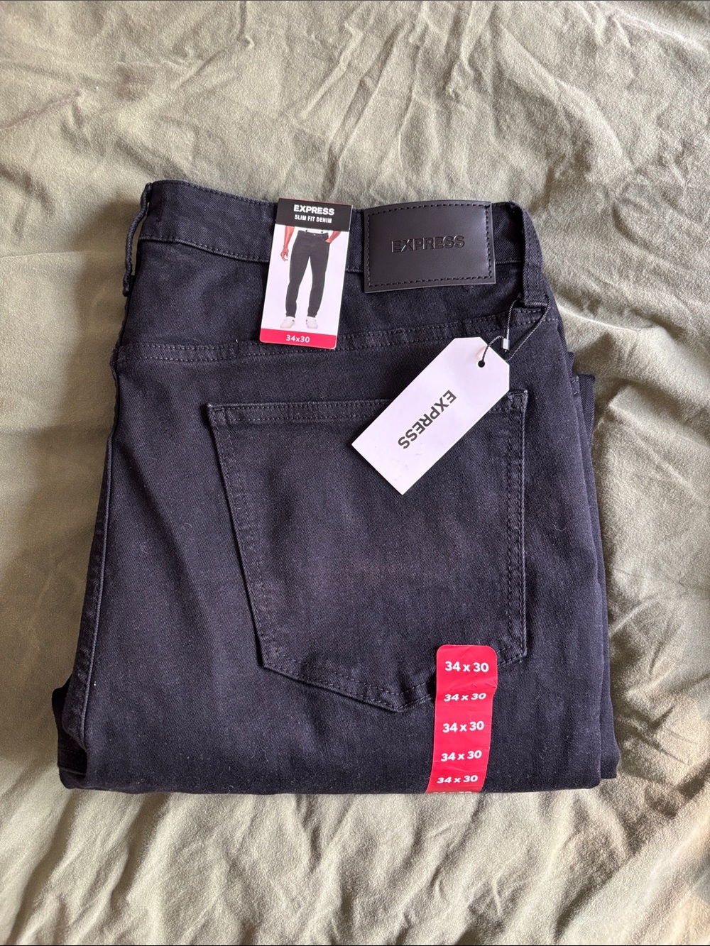 Express Men's Slim Jeans - Black